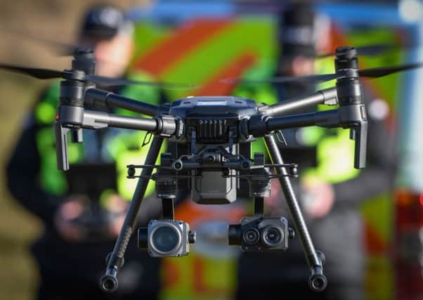Drones will be deployed by police to aid searches for missing people. Picture: Police Scotland