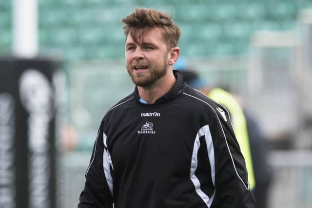 Glasgow co-captain Ryan Wilson hopes to make his comeback from injury in this weekend's derby against Edinburgh. Picture: Craig Foy/SNS/SRU