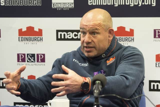 Richard Cockerill says his Edinburgh side must learn to keep backing up their performances. Picture: Craig Foy/SNS/SRU