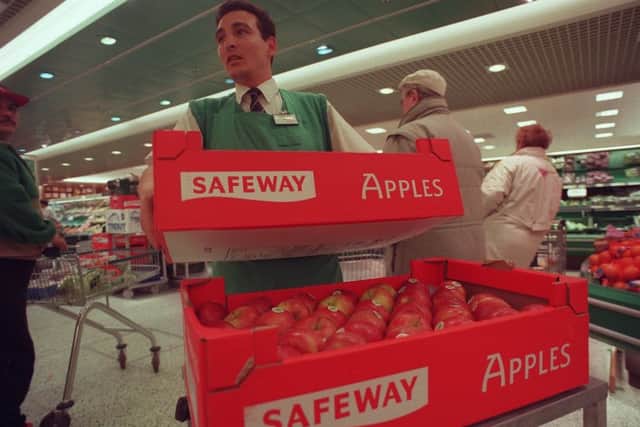 Workers on the shop floor of Safeway in the 1990s