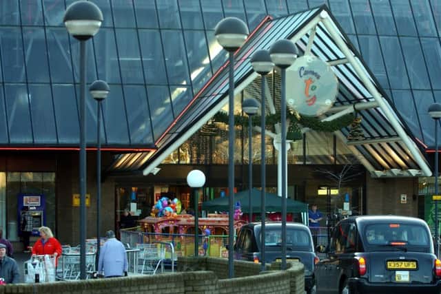 The shopping centre had a different look in the 90s.