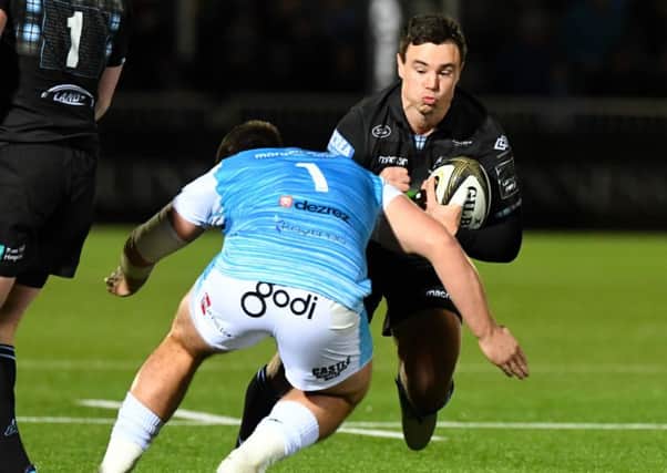 Lee Jones in action for Glasgow in the Pro14. Pic: SNS/Gary Hutchison