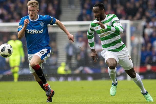 Moussa Dembele in action for Celtic against Rangers. Pic: SNS/Alan Harvey
