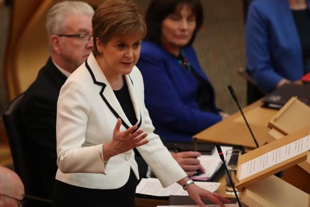 Nicola Sturgeon spoke to MSPs about her plans for second independence referendum