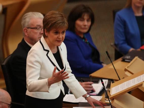 Nicola Sturgeon spoke to MSPs about her plans for second independence referendum