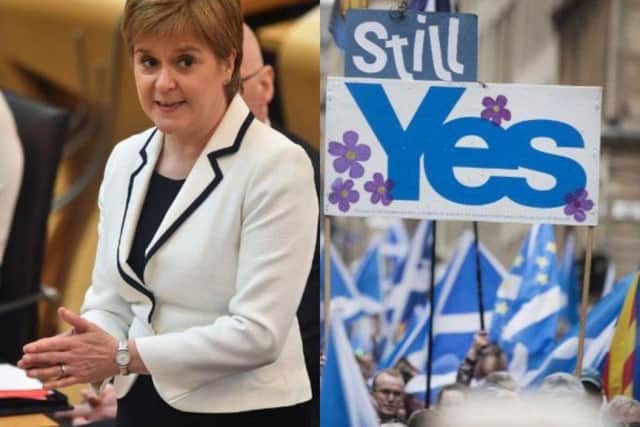 Nicola Sturgeon talked to MSPs about the timing for a second independence referendum.