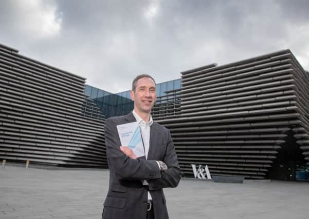 Scottish Futures Trust chief executive Peter Reekie launches the organisation's five-year corporate plan at the V&A in Dundee today. Picture: Kenny Smith
