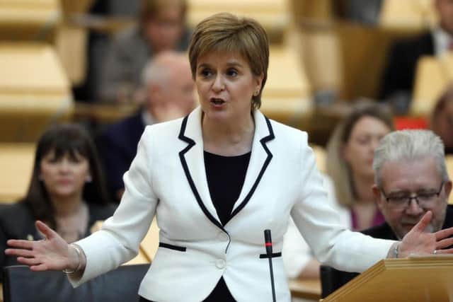 Nicola Sturgeon has been accused of appeasing her party . Pic - Andrew Cowan/Scottish Parliament