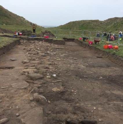 Part of the fort's huge defensive wall has now been discovered. PIC: Contributed.