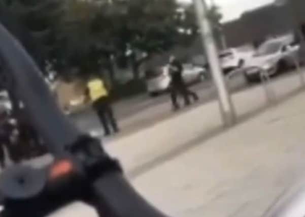 The Scottish Police Federation has released video footage in which a man is shot with a Taser