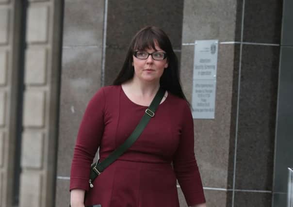 Natalie McGarry leaves Glasgow Sheriff Court. Picture: Andrew Milligan/PA