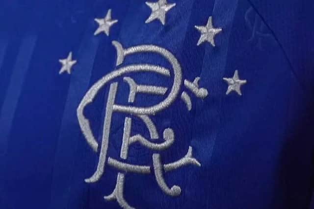 Detail from the new Rangers home kit for 2019/20. Picture: Hummel/Screengrab