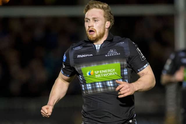 Tom Gordon has made just one start for Glasgow but Dave Rennie has 'a lot of faith' in the flanker. Picture: Bill Murray/SNS/SRU