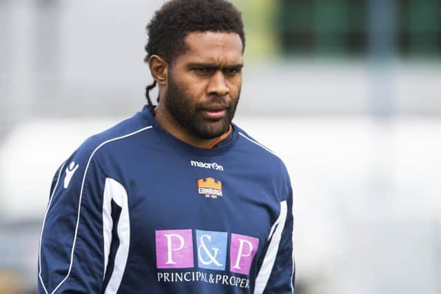 Brilliant Fijian No 8 Viliame Mata could be key for Edinburgh. Picture: Craig Foy/SNS/SRU