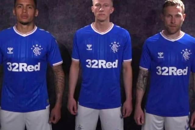 The new Rangers home kit has been officially unveiled by manufacturer Hummel. It features a retro-style white collar and words from the Follow, Follow song. (The Scotsman)