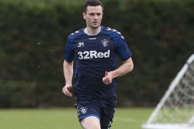 Rangers' Jamie Murphy in training. Pic: SNS/Craig Foy