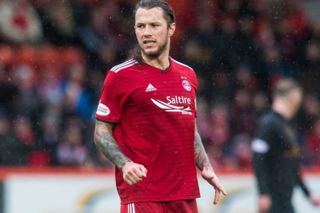 Stevie May in action for Aberdeen. Pic: SNS/Ross Parker
