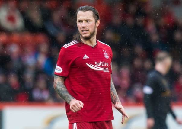 Stevie May in action for Aberdeen. Pic: SNS/Ross Parker