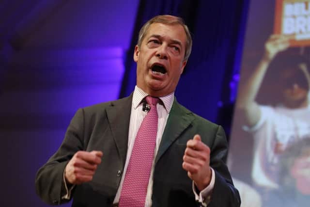 Support in Scotland for Nigel Farage's party stands at 13 per cent. Picture: Tolga Akmen/AFP/Getty Images