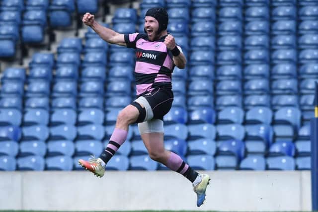 Ayr's Fraser Climo kicked the winning penalty with the last kick of the game. Pic: Neil Hanna
