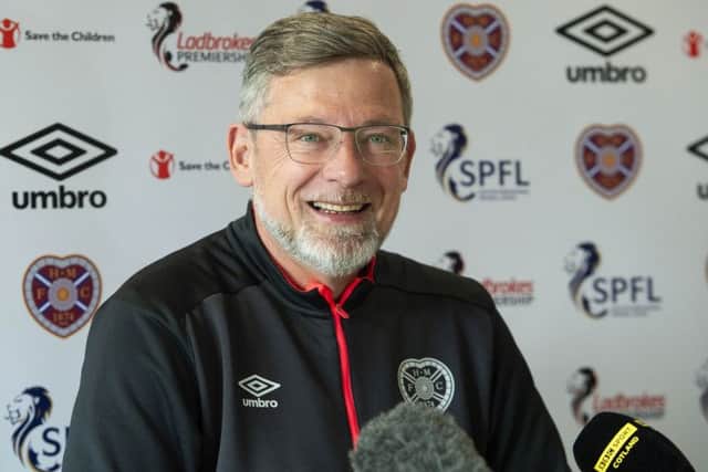 Hearts manager Craig Levein speaks to the press ahead of the match against Hibernian. Pic: SNS/Ross MacDonald