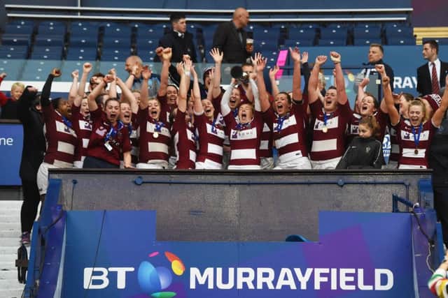 Watsonians are crowned Sarah Beaney Cup champions. Picture: Paul Devlin/SNS/SRU
