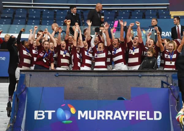 Watsonians are crowned Sarah Beaney Cup champions. Picture: Paul Devlin/SNS/SRU