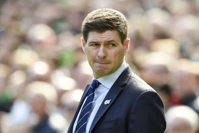 Out of patience: Steven Gerrard could empty three first-team players in the summer. Picture: PA