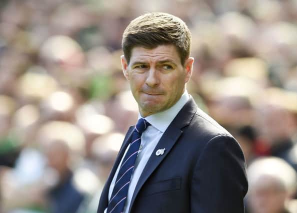 Out of patience: Steven Gerrard could empty three first-team players in the summer. Picture: PA