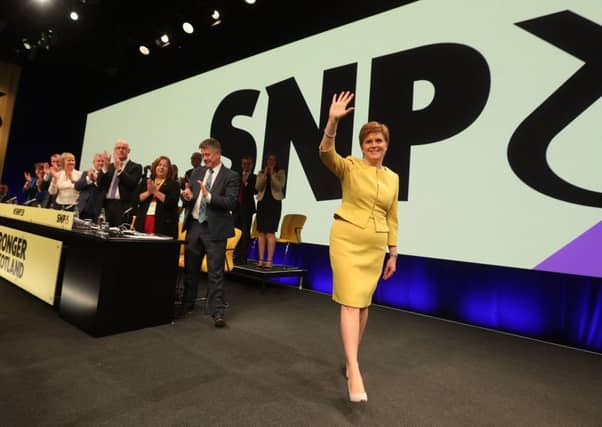 First Minister of Scotland Nicola Sturgeon during the SNP spring conference at the EICC in Edinburgh. Picture: Andrew Milligan/PA Wire