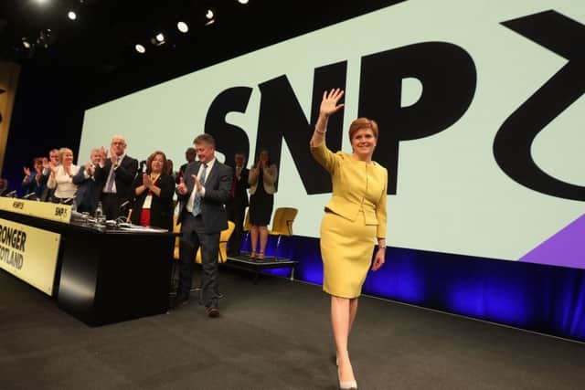 First Minister of Scotland Nicola Sturgeon during the SNP spring conference at the EICC in Edinburgh. Picture: Andrew Milligan/PA Wire