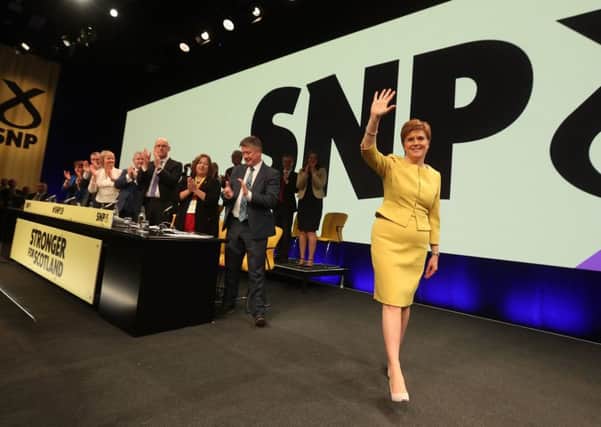 Nicola Sturgeon declared a 'climate emergency' at the SNP conference in Edinburgh (Picture: Andrew Milligan/PA Wire)