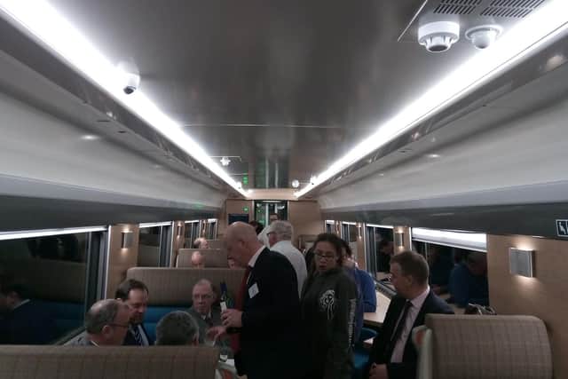 The lounge car serves full meals and drinks including a range of whiskies. Picture: The Scotsman