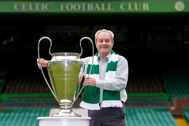 Stevie Chalmers with the European Cup in 2014. Picture: SNS