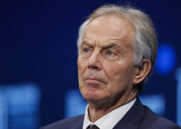 Tony Blair suggested a British football league would help dampen support for independence (Picture: Jae C Hong/AP)