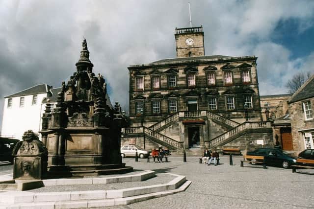 The number of people aged 75 and over in West Lothian, which includes the historic town of Linlithgow (pictured), is expected to rise by 140.2 per cent by 2037
