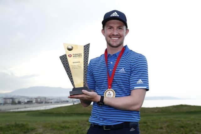 Connor Syme underlined his talent by carding 29 birdies to win the Turkish Airlines Challenge at the weekend. Picture: Getty.