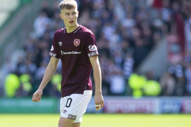 Harry Cochrane impressed for Hearts against Hibs. Picture: SNS