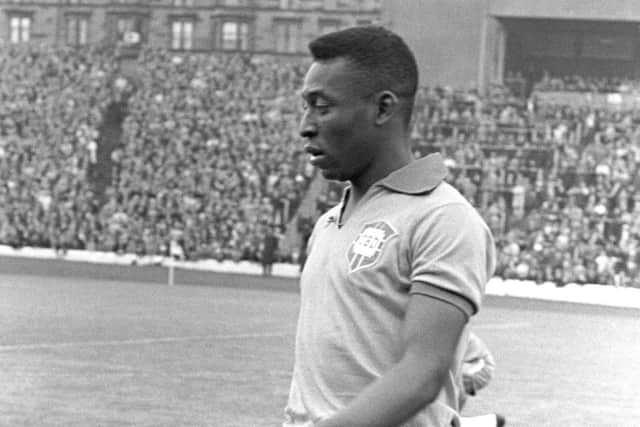 Pele gave his shirt to Stevie Chalmers after Scotland's 1-1 friendly draw with Brazil in 1966.