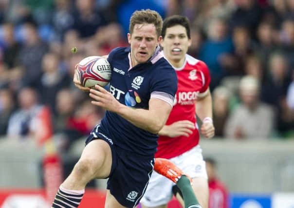 Mark Robertson in action for Scotland Sevens. Picture: Ian Rutherford
