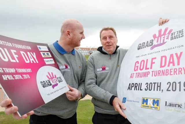 Harry Redknapp with John Hartson at The John Hartson Foundation golf event at
Turnberry