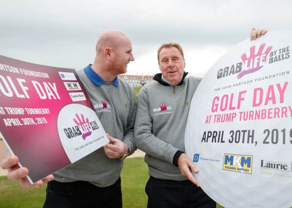 Harry Redknapp with John Hartson at The John Hartson Foundation golf event at 
Turnberry