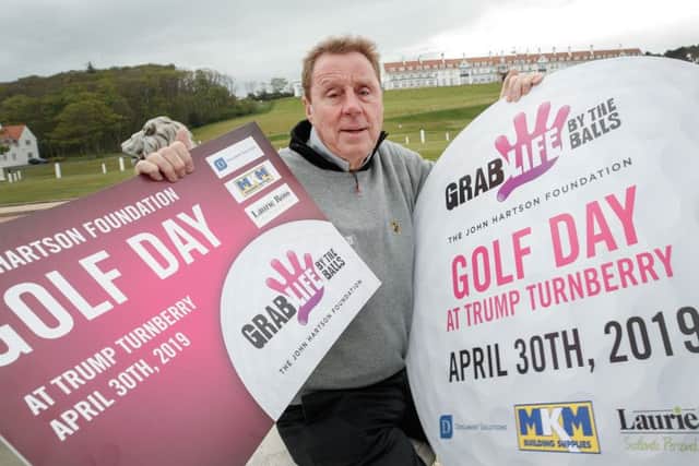 Harry Redknapp at Trump Turnberry to promote the John Hartson Foundation Golf Day. Picture:
