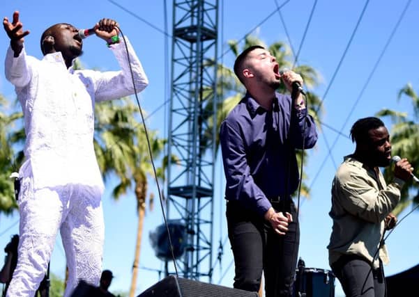 Previous winners of Scottish Album of the Year, Young Fathers, onstage back in 2016 at the Coachella Valley Music And Arts Festival Weekend in Indio, California. Picture: Frazer Harrison/Getty Images for Coachella