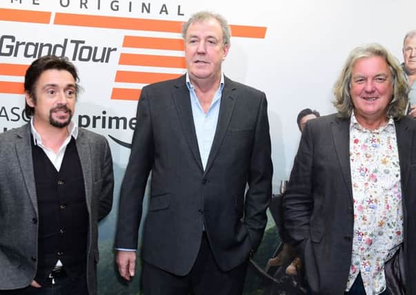 Richard Hammond, Jeremy Clarkson and James May who are in line for a multimillion-pound windfalll. Picture: Ian West/PA Wire