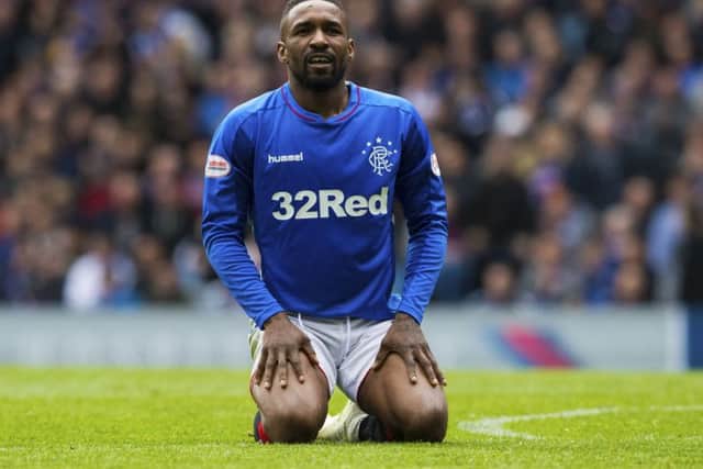 Jermain Defoe in action for Rangers. The on-loan Bournemouth forward is capable of scoring 40 goals next season, according to Harry Redknapp. Picture: SNS Group