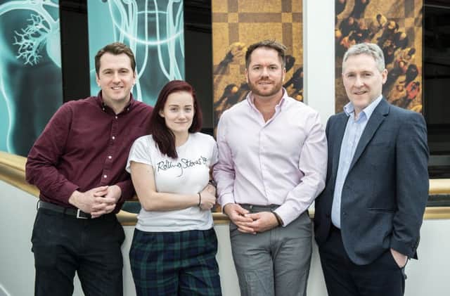 From left: The ClinSpec team David Palmer, Holly Butler, Matthew Baker and Mark Hegarty. Picture: Lenny Warren