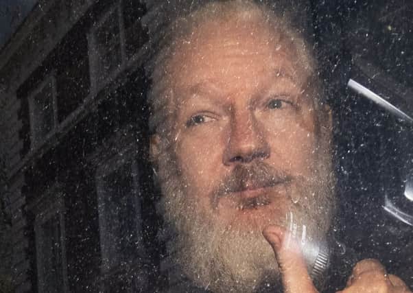 Julian Assange, pictured earlier this month.  Picture: Victoria Jones/PA Wire