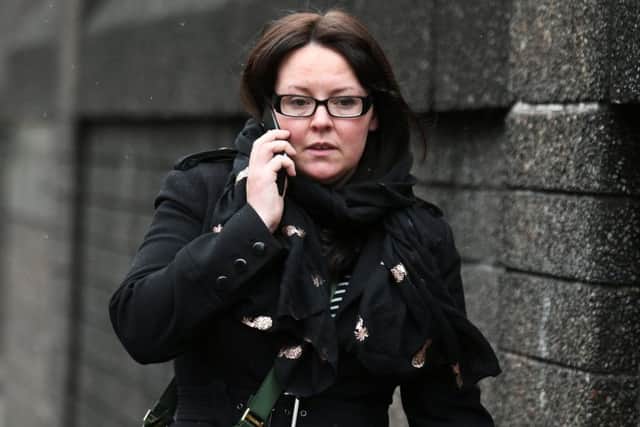 Former SNP MP Natalie McGarry outside Glasgow Sheriff Court. Picture: John Devlin/TSPL