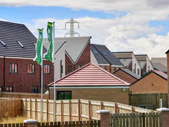 New build houses on a Persimmon Homes estate